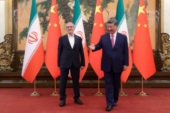 دیدار روسای جمهور ایران و چین