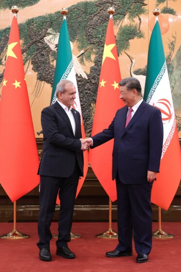 دیدار روسای جمهور ایران و چین