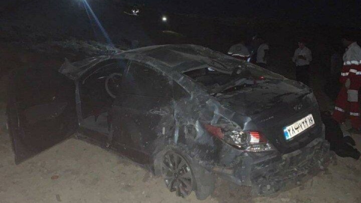 سقوط خودرو یک کشته و یک مصدوم برجای گذاشت