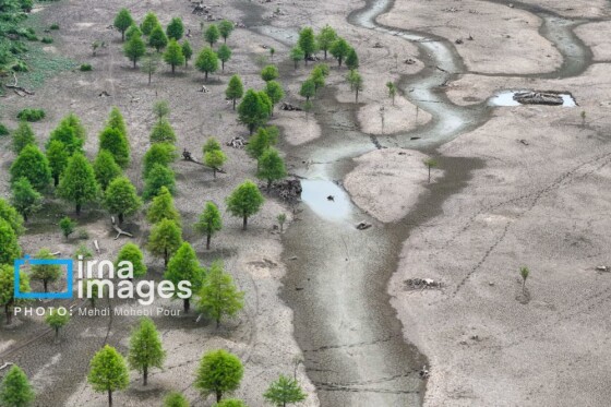 دریاچه الندان در آستانه خشک شدن کامل