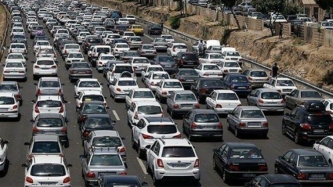 ترافیک در مبادی ورودی به مازندران سنگین است