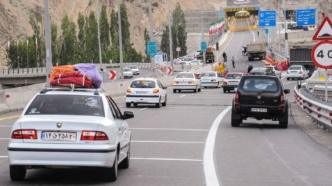 مسیر شمال به جنوب آزادراه تهران - شمال و جاده چالوس مسدود شد