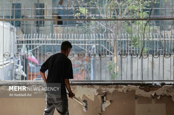 بازسازی ساختمان‌های آسیب دیده در جنگ ۱۲ روزه