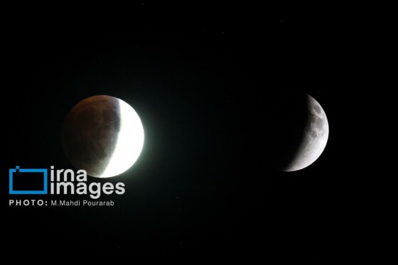 ماه‌گرفتگی در آسمان تهران