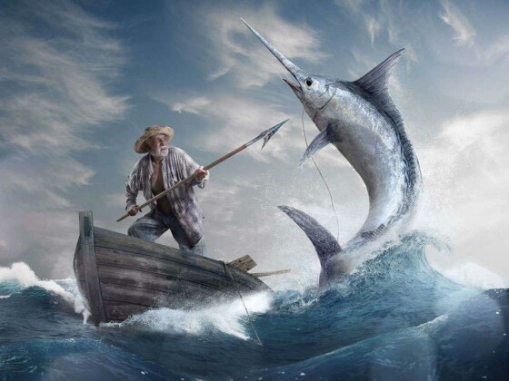 انتشار کتاب پیرمرد و دریا اثر همینگوی