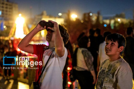 ماه‌گرفتگی در آسمان تهران