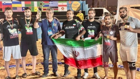 تیم ملی کشتی ساحلی ایران قهرمان شد