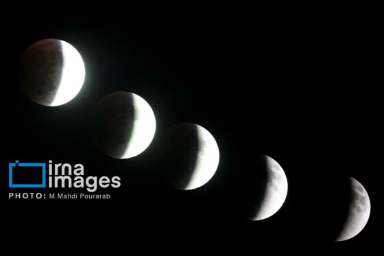 ماه‌گرفتگی در آسمان تهران