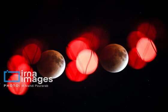 ماهگرفتگی در آسمان تهران