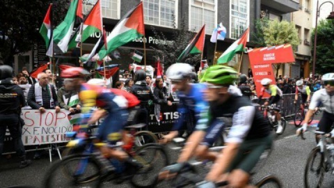 ادامه اعتراض‌ها به حضور رکاب‌زنان رژیم صهیونی در اسپانیا