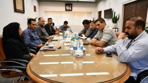 جلسه مشترک مدیرعامل و شورای اسلامی کار شرکت آلومینیوم ایران