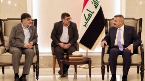 دیدار فرمانده نیروی انتظامی ایران با رئیس الحشد الشعبی