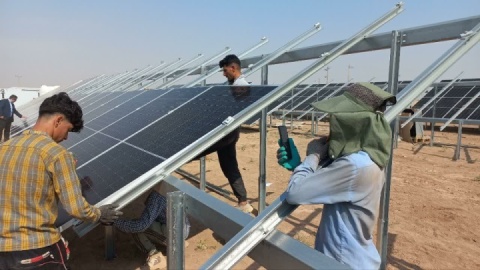 عملیات ساخت نیروگاه خورشیدی ۷ مگاواتی «شهدای پاکدشت» کلید خورد