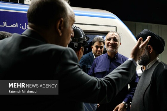 تست گرم خط ۷ متروی تهران