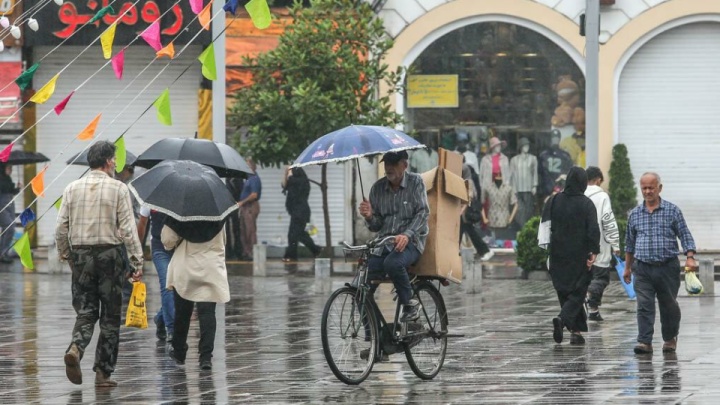 نوار شمالی کشور بارانی می‌شود