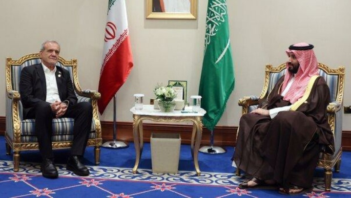 دیدار ولیعهد عربستان با رئیس جمهوری