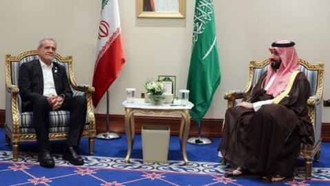 دیدار ولیعهد عربستان با رئیس جمهوری