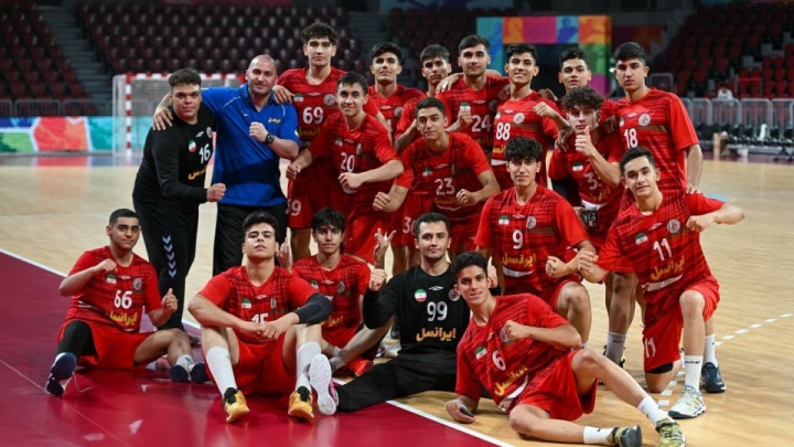 جشنواره گل پسران هندبال ایران برابر مالدیو