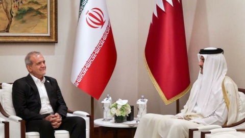 پزشکیان با امیر قطر دیدار کرد