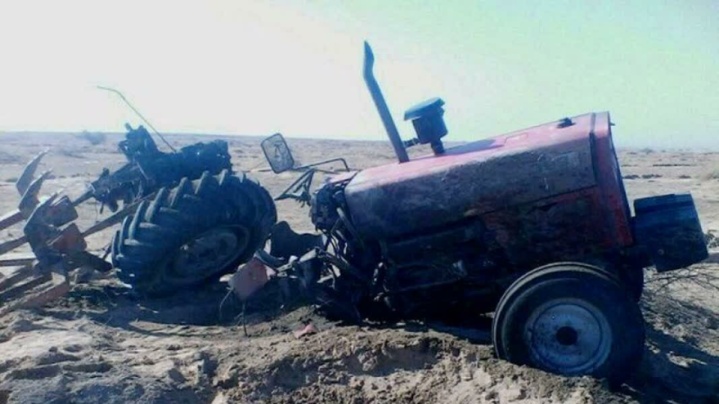 راننده با تراکتور به دره سقوط کرد