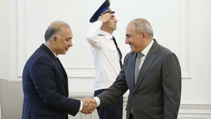 دیدار خداحافظی سفیر ایران با پاشینیان