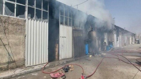 ۲ سوله تولیدی در جاده خاوران دچار حریق شدند