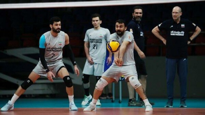 تمرین توپی تیم ملی والیبال با بازگشت مرتضی شریفی