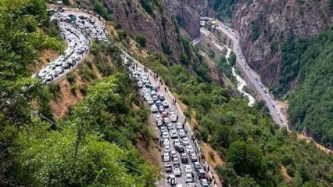 جاده چالوس مسدود شد