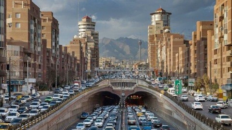 ترافیک در معابر تهران در آخرین روز از شهریورماه ۱۴۰۴