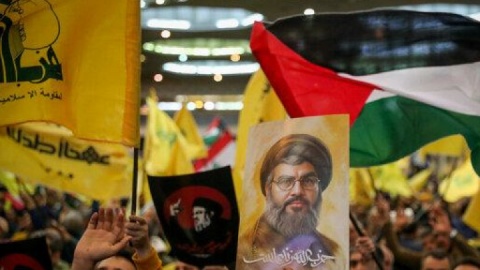 حضور یک شخصیت مهم ایرانی در مراسم سالگرد عروج شهید نصرالله