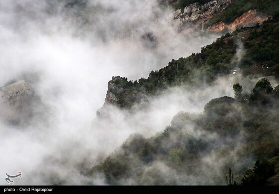 هوای مه آلود اشکور گیلان