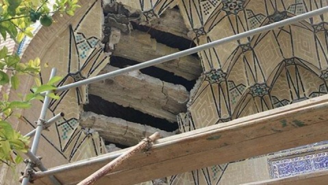 مُقرنسهای بنای «قوامی» حافظیه فرو ریخت!