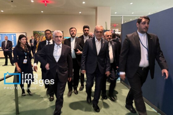 ورود رئیس جمهور به سازمان ملل