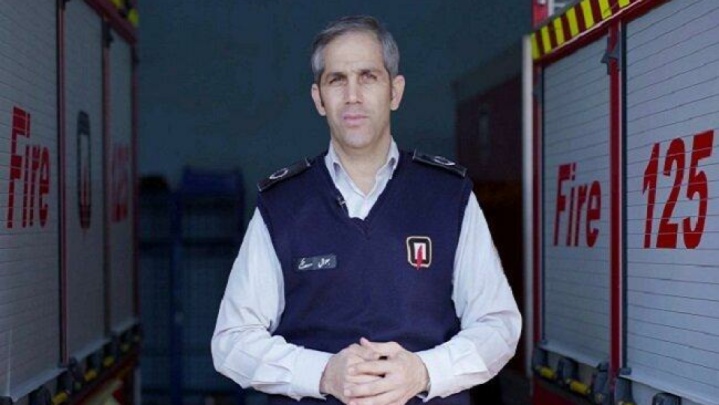 حریق یک خودرو در بزرگراه همت تهران