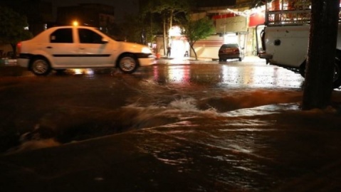 آب‌گرفتگی گسترده معابر و خیابان‌ها در شهرهای مختلف استان گلستان