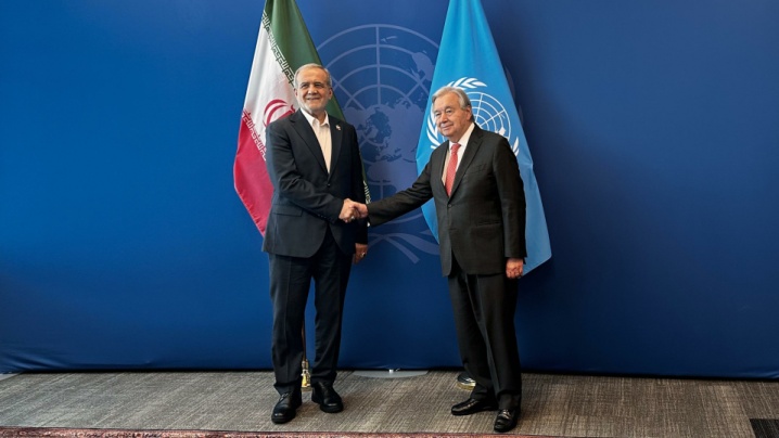 پزشکیان با دبیرکل سازمان ملل دیدار و گفت و گو کرد