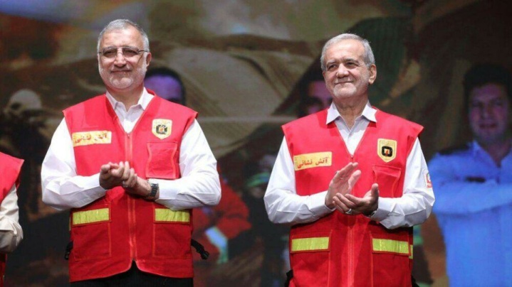 رونمایی از تجهیزات جدید آتش نشانی تهران با حضور رییس جمهور