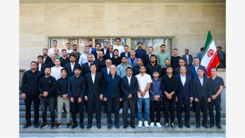 گزارش تصویری/ مراسم تجلیل از قهرمانان کشتی برگزار شد