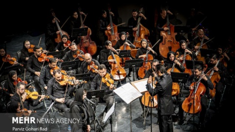 گزارش تصویری/ ارکستر موسیقی ملی ایران