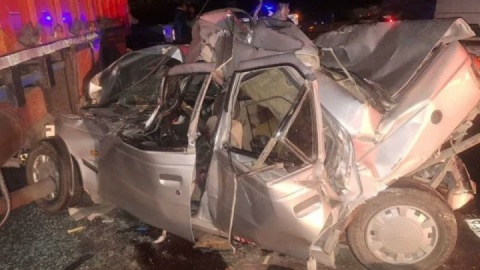 تصادف مرگبار زنجیرهای با یک کشته و ۴ مصدوم