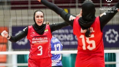 برد قاطعانه دختران والیبال ایران برابر تاجیکستان