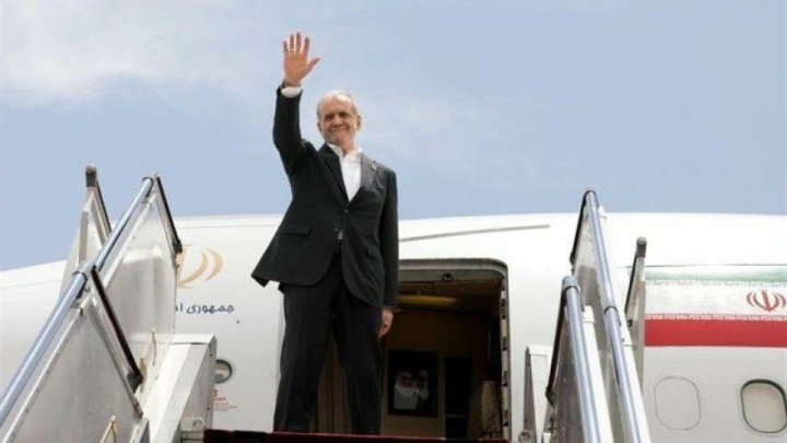 رئیس جمهور پزشکیان بندرعباس را به مقصد تهران ترک کرد