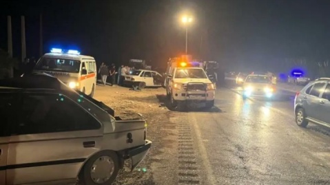 تصادف زنجیرهای در گرگان ۱۱ مصدوم برجای گذاشت