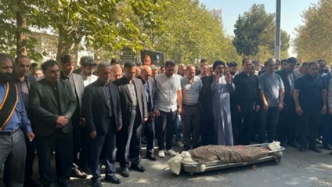 تشییع پیکر دانشجوی دانشگاه تهران