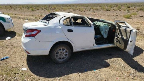 ۲ کشته در سقوط ساینا از پل در محور سرخه