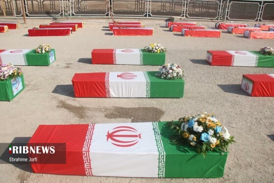 ورود پیکر مطهر ۴۴ شهید تازه تفحص شده به کشور