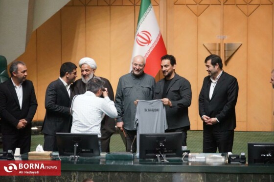 قدردانی از قهرمانان تیم‌های ملی کشتی در مجلس