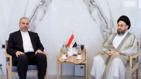 دیدار و گفت وگوی سید عمار حکیم و سفیر ایران