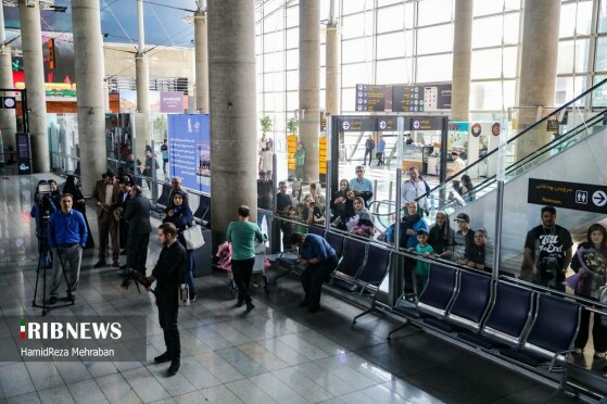 مراسم استقبال از تیم ملی والیبال بانوان ایران