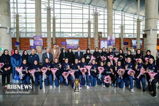 مراسم استقبال از تیم ملی والیبال بانوان ایران
